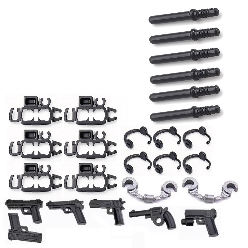 6PCS/SET US City Police Handcu - огляд і ціна Lego Set Creator